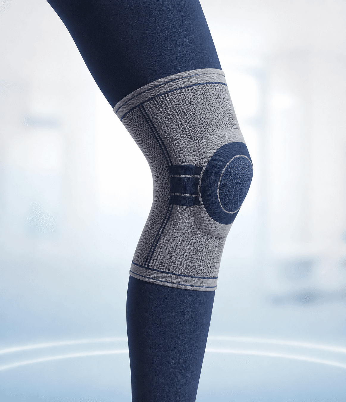 Clinical illustration of a knee with an aligned bone reveal